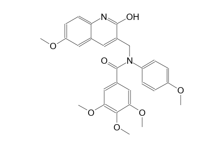 N-[(2-hydroxy-6-methoxy-3-quinolinyl)methyl]-3,4,5-trimethoxy-N-(4-methoxyphenyl)benzamide