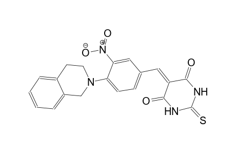 4,6(1H,5H)-pyrimidinedione, 5-[[4-(3,4-dihydro-2(1H)-isoquinolinyl)-3-nitrophenyl]methylene]dihydro-2-thioxo-
