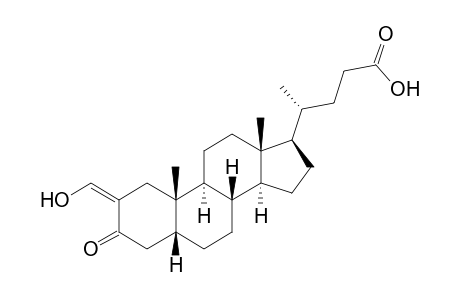 2-(Hydroxymethylene)-3-oxo-5-.beta.-cholan-24-oic acid