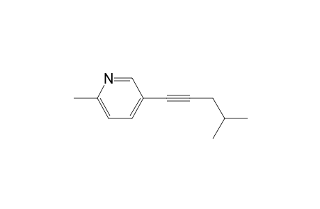 2-Methyl-5-(4-methyl-1-pentynyl)pyridine