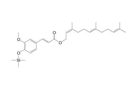 Farnesyl ferulate <(Z,E)->, mono-TMS