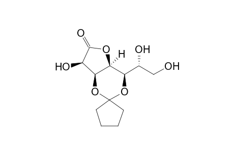 (4R,4aS,7R,7aS)-4-[(1R)-1,2-bis(oxidanyl)ethyl]-7-oxidanyl-spiro[4,4a,7,7a-tetrahydrofuro[3,2-d][1,3]dioxine-2,1'-cyclopentane]-6-one