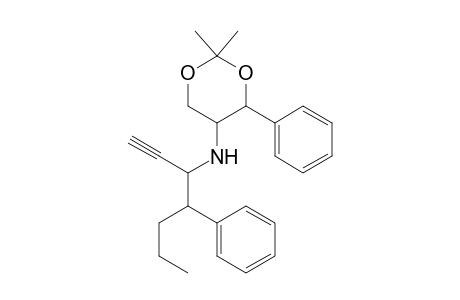 2,2-Dimethyl-4-phenyl-N-(4'-phenylhept-1'-yn-3'-yl)-1,3-dioxan-5-amine