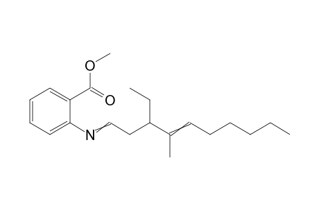 methyl 2-((3-ethyl-4-methyldec-4-enylidene)amino)benzoate