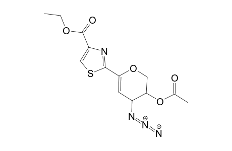 Ethyl 2-(4'-O-Acetyl-3'-azido-2',3'-dideoxy-L-threo-pent-1'-enopyranosyl)thiazole-4-carboxylate