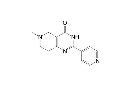 6-methyl-2-(4-pyridyl)-3,5,7,8-tetrahydropyrido[4,3-d]pyrimidin-4-one