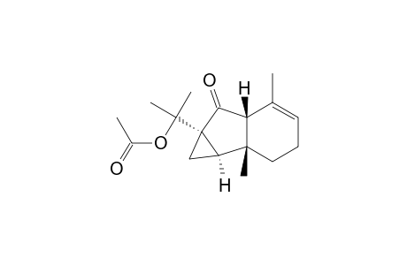 2-[(1aR,1bR,5aR,6aR)-1b,5-dimethyl-6-oxidanylidene-1a,2,3,5a-tetrahydro-1H-cyclopropa[a]inden-6a-yl]propan-2-yl ethanoate