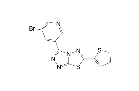 [1,2,4]triazolo[3,4-b][1,3,4]thiadiazole, 3-(5-bromo-3-pyridinyl)-6-(2-thienyl)-