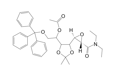 N,N-Diethyl-6-O-acetyl-2,3-anhydro-4,5-O-isopropylidene-7-O-trityl-D-glycero-D-altro-heptonamide