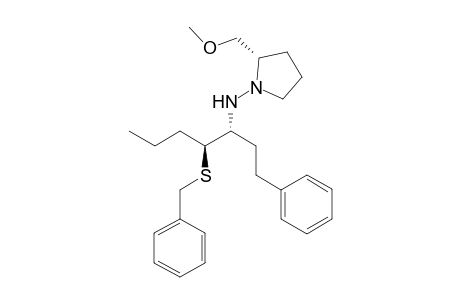 (2S,1R)-{[2(S)-(Benzylsulfanyl)-2'-phenylethyl]pentyl}-[2-(methoxymethyl)pyrrolidin-1-yl]amine