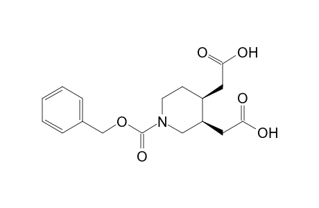 (3R,4S)-1-Benzyloxycarbonyl-3,4-piperidine-diacetic acid