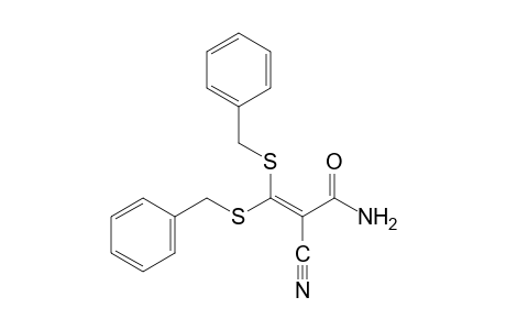 3,3-bis(benzylthio)-2-cyanoacrylamide