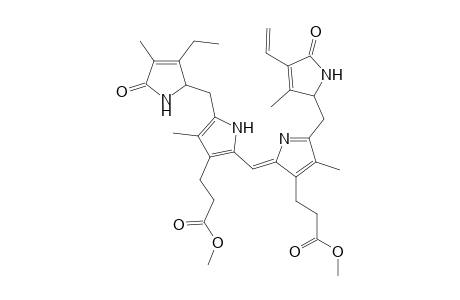 21H-Biline-8,12-dipropanoic acid, 2-ethenyl-17-ethyl-1,4,5,15,16,19,23,24-octahydro-3,7,13,18-tetramethyl-1,19-dioxo-, dimethyl ester, monohydrochloride, (R*,S*)-(.+-.)-