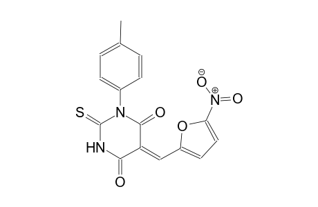 (5Z)-1-(4-methylphenyl)-5-[(5-nitro-2-furyl)methylene]-2-thioxodihydro-4,6(1H,5H)-pyrimidinedione