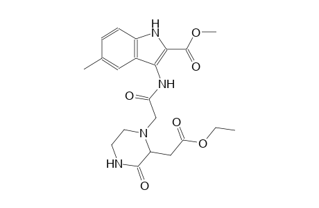 methyl 3-({[(2R)-2-(2-ethoxy-2-oxoethyl)-3-oxopiperazinyl]acetyl}amino)-5-methyl-1H-indole-2-carboxylate