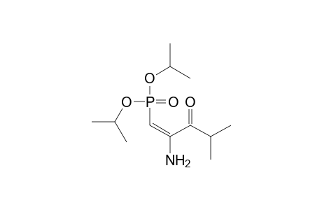 Phosphonic acid, (2-amino-4-methyl-3-oxo-1-pentenyl)-, bis(1-methylethyl) ester