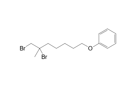 (6,7-dibromo-6-methyl-heptoxy)benzene
