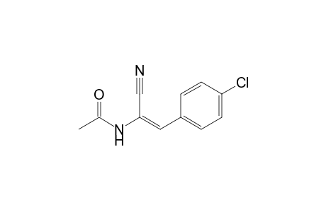 N-[(E)-2-(4-chlorophenyl)-1-cyano-ethenyl]ethanamide