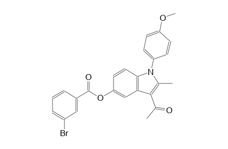 3-acetyl-1-(4-methoxyphenyl)-2-methyl-1H-indol-5-yl 3-bromobenzoate