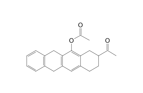 (3-acetyl-1,2,3,4,6,11-hexahydrotetracen-5-yl) acetate