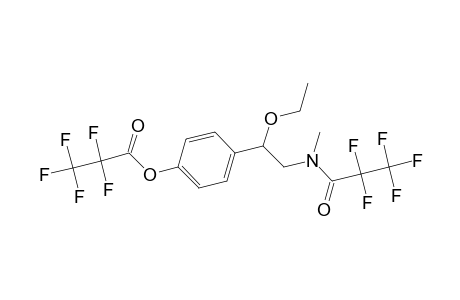 4-(1-Ethoxy-2-[methyl(2,2,3,3,3-pentafluoropropanoyl)amino]ethyl)phenyl 2,2,3,3,3-pentafluoropropanoate