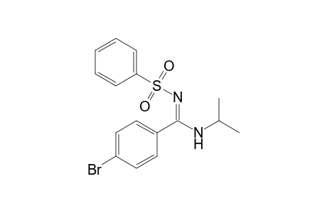 Benzenesulfonamide, N-[(4-bromophenyl)(isopropylamino)methylene]-