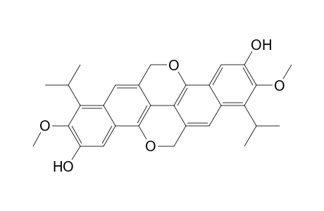 5,12-Dioxadibenzo[b,def]chrysene-3,10-diol, 6,13-dihydro-2,9-dimethoxy-1,8-bis(1-methylethyl)-