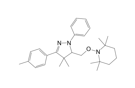 1-((4,4-Dimethyl-1-phenyl-3-(p-tolyl)-4,5-dihydro-1H-pyrazol-5-yl)methoxy)-2,2,6,6-tetramethylpiperidine