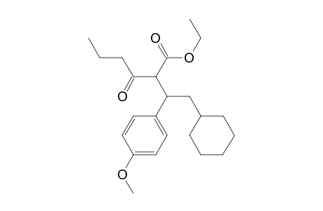 ethyl 2-[2-cyclohexyl-1-(4-methoxyphenyl)ethyl]-3-oxo-hexanoate