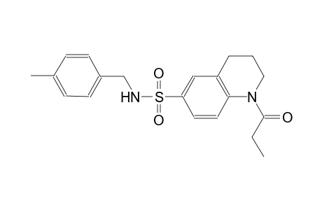 6-quinolinesulfonamide, 1,2,3,4-tetrahydro-N-[(4-methylphenyl)methyl]-1-(1-oxopropyl)-