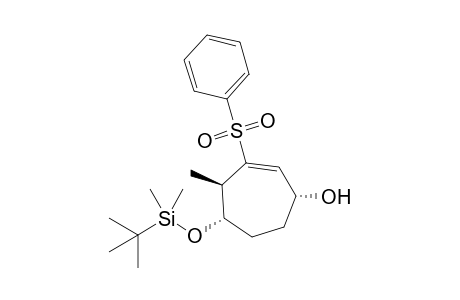 (1R,4R,5S)-3-(Benzenesulfonyl)-5-[(t-butyl)dimethylsilyloxy]-4-methylcyclohept-2-en-1-ol