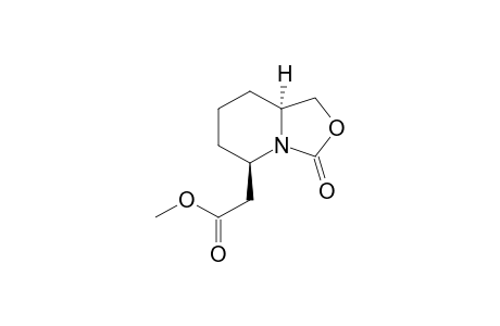 Methyl {(5.alpha.,8a.beta.)-3-oxohexahydro-3H-oxazolo[3,4-a]pyridin-5-yl}acetate