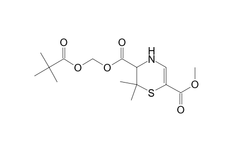 (pivaloyloxy)methyl 3,4-dihydro-6-(methoxycarbonyl)-2,2-dimethyl-2H-1,4-thiazine-3-carboxylate