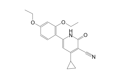 4-cyclopropyl-6-(2,4-diethoxyphenyl)-2-oxo-1,2-dihydro-3-pyridinecarbonitrile