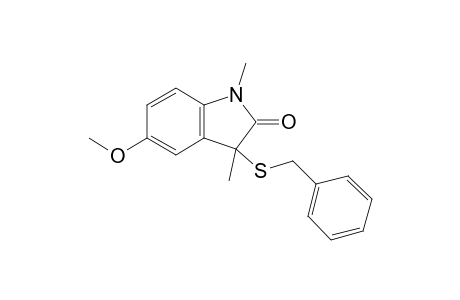 3-(Benzylthio)-5-methoxy-1,3-dimethylindolin-2-one