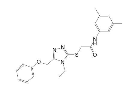 N-(3,5-dimethylphenyl)-2-{[4-ethyl-5-(phenoxymethyl)-4H-1,2,4-triazol-3-yl]sulfanyl}acetamide