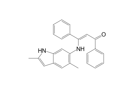 (Z)-3-(2,5-Dimethyl-1H-indol-6-yl)amino1,3-diphenylprop-2-en-1-one