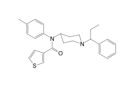 N-4-Methylphenyl-N-[1-(1-phenylpropyl)piperidin-4-yl]thiophene-3-carboxamide