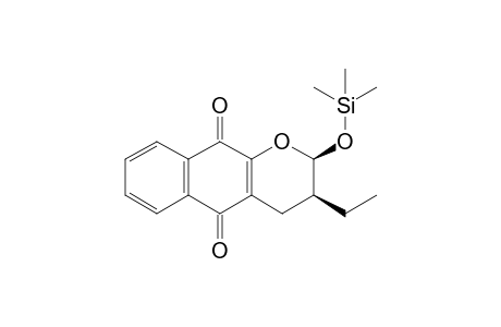 cis-3-Ethyl-2-(trimethylsiloxy)-3,4-dihydro-2H-naphtho[2,3-b]pyran-5,10-dione
