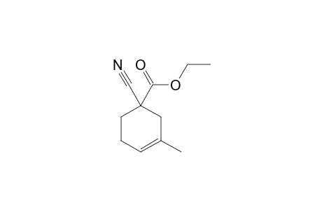 Ethyl 1-cyano-3(or 4)-methyl-3-cyclohexene-1-carboxylate
