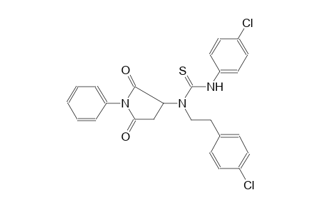 thiourea, N'-(4-chlorophenyl)-N-[2-(4-chlorophenyl)ethyl]-N-(2,5-dioxo-1-phenyl-3-pyrrolidinyl)-