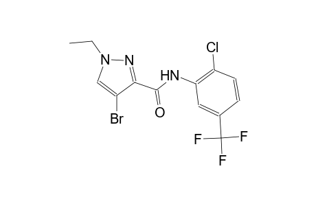 4-bromo-N-[2-chloro-5-(trifluoromethyl)phenyl]-1-ethyl-1H-pyrazole-3-carboxamide