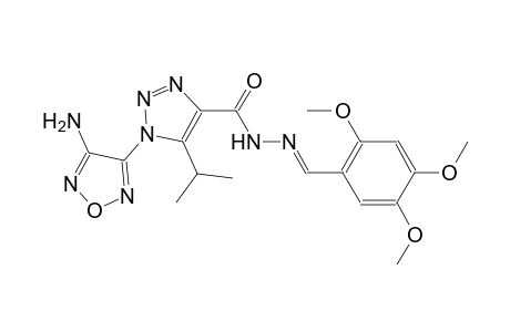 1-(4-amino-1,2,5-oxadiazol-3-yl)-5-isopropyl-N'-[(E)-(2,4,5-trimethoxyphenyl)methylidene]-1H-1,2,3-triazole-4-carbohydrazide