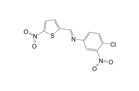 N-(4-Chloro-3-nitrophenyl)-N-[(E)-(5-nitro-2-thienyl)methylidene]amine