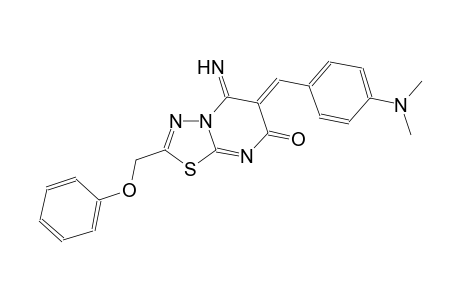 7H-[1,3,4]thiadiazolo[3,2-a]pyrimidin-7-one, 6-[[4-(dimethylamino)phenyl]methylene]-5,6-dihydro-5-imino-2-(phenoxymethyl)-, (6Z)-