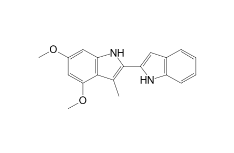 2-(Indol-2'-yl)-4,6-dimethoxy-3-methylindole