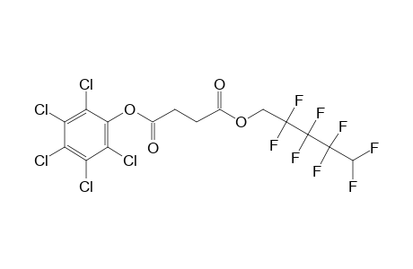 Succinic acid, 2,2,3,3,4,4,5,5-octafluoropentyl pentachlorophenyl ester