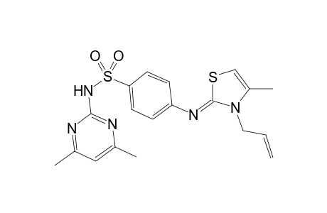 4-(3-Allyl-4-methyl-3H-thiazol-2-ylideneamino)-N-(4,6-dimethyl-pyrimidin-2-yl)-benzenesulfonamide