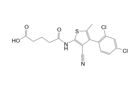 5-{[3-cyano-4-(2,4-dichlorophenyl)-5-methyl-2-thienyl]amino}-5-oxopentanoic acid