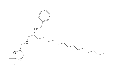 1,3-Dioxolane, 2,2-dimethyl-4-[[[2-(phenylmethoxy)-4-hexadecenyl]oxy]methyl]-